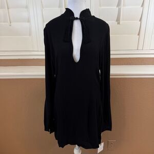 New Stone Cold Fox Black Liu Dress Sz 3 Revolve Cocktail Quiet Luxury LBD